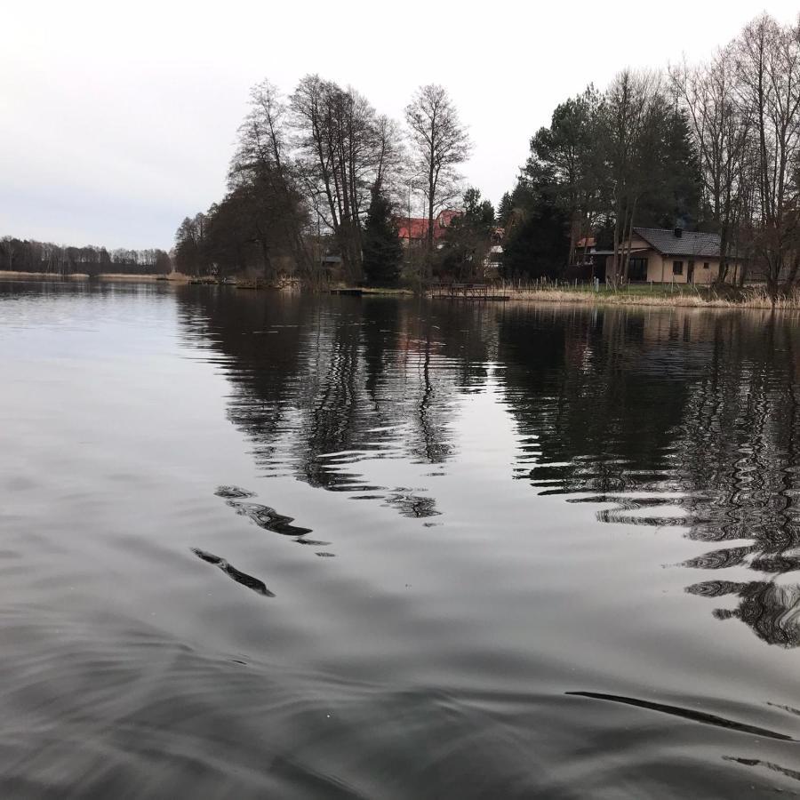 Urokliwy Domek Nad Brzegiem Jeziora Lubiatów Dış mekan fotoğraf