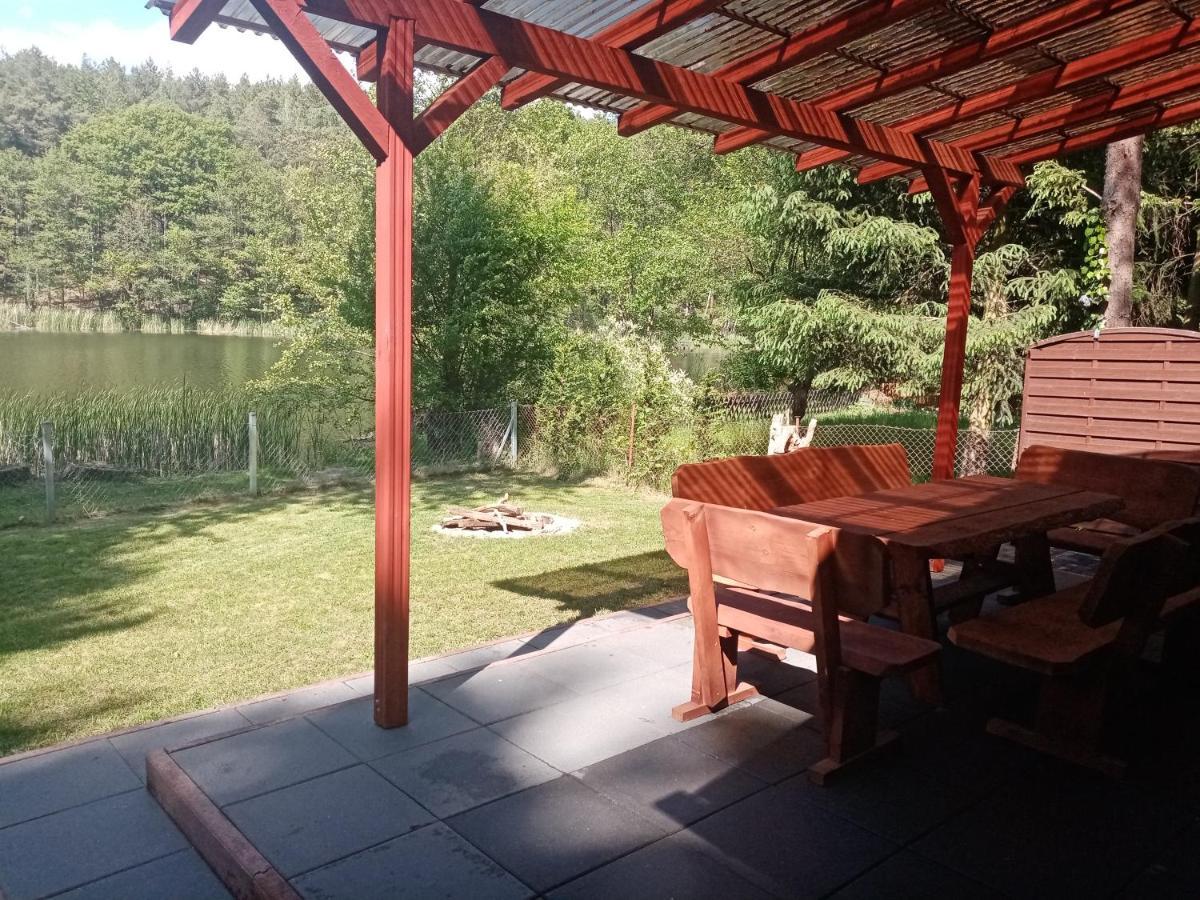 Urokliwy Domek Nad Brzegiem Jeziora Lubiatów Dış mekan fotoğraf