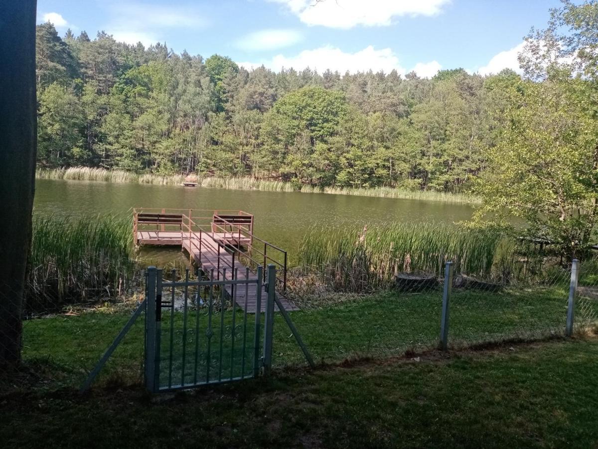 Urokliwy Domek Nad Brzegiem Jeziora Lubiatów Dış mekan fotoğraf