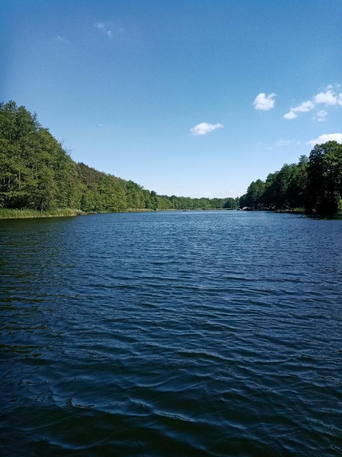 Urokliwy Domek Nad Brzegiem Jeziora Lubiatów Dış mekan fotoğraf